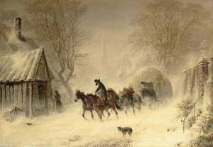 Mail-coach In The Snow