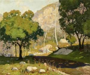 In The Foothills Of San Gabriel Mountains In January by Ferdinand Kaufmann
