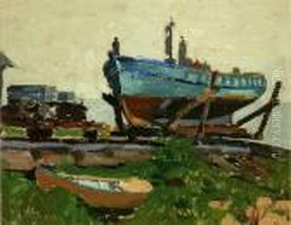 Boat In Dry Dock - view 1
