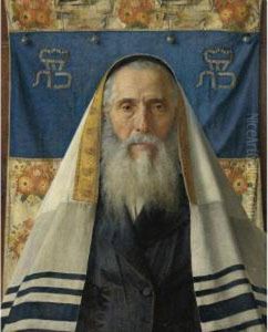 Portrait Of A Rabbi With Prayer Shawl