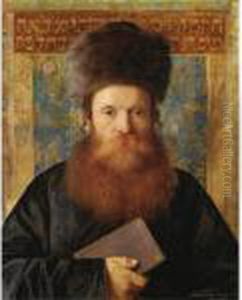Portrait Of A Rabbi by Isidor Kaufmann