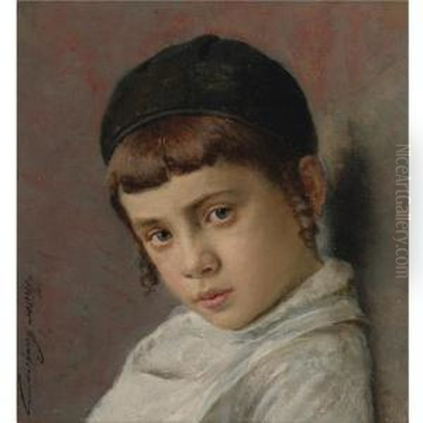 Portrait Of A Young Boy With Peyot - view 1