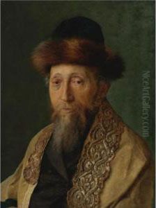 Portrait Of A Rabbi With Tallit