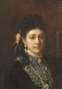 A Young Beauty by Isidor Kaufmann
