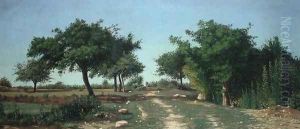 Path through the Apples Trees by Antoine Chintreuil