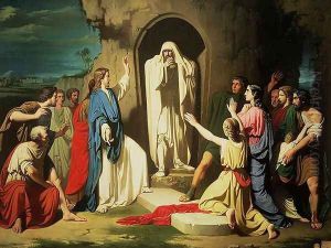 The Resurrection of Lazarus by Jose Casado del Alisal