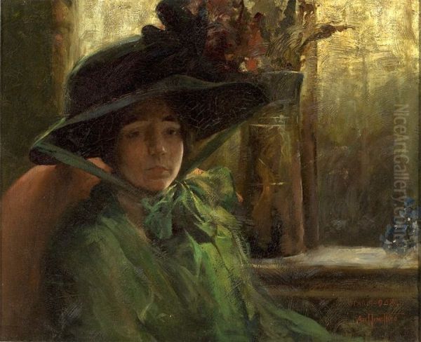 Lady in Green - view 1