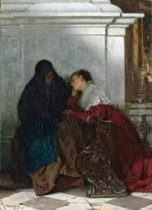 Signiert Und Datiert Unten Links: Herm. Kaulbach/munchen 1874. by Hermann Kaulbach