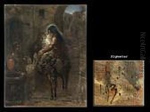Die Flucht Nach Agypten by Hermann Kaulbach