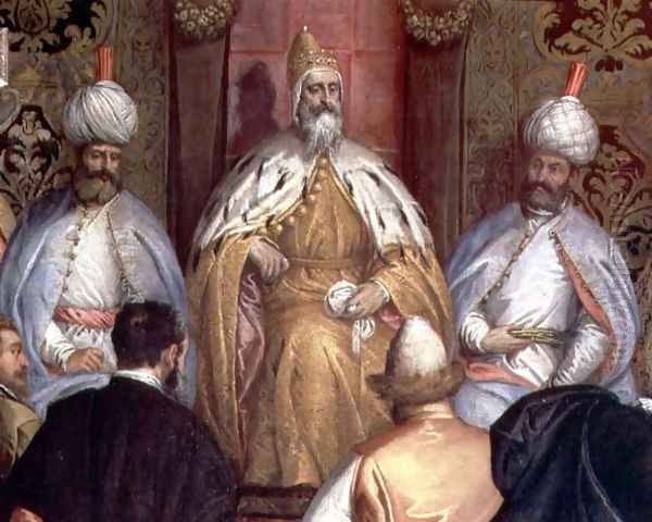 The Doge Marino Grimani (ruled 1595-1605) Receiving the Ambassador of Persia - view 1
