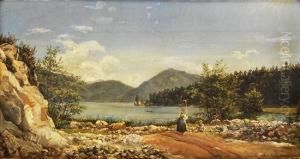 Fra Den Norske Kyst 1890 by Haakon Jensen Kaulum