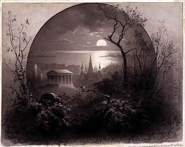 View from Greenwood Cemetery, Brooklyn, 1881 - view 1