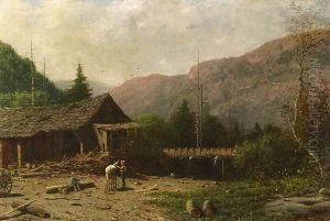 The Saw Mill, Adirondacks by George Lafayette Clough