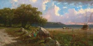 Coastal scene by George Lafayette Clough
