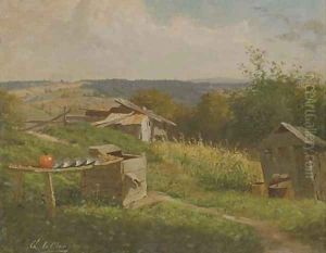 Landscape with Pumpkin by George Lafayette Clough