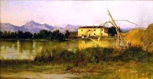 Etruscan Scene the Carrara Mountains by Matthew Ridley Corbet