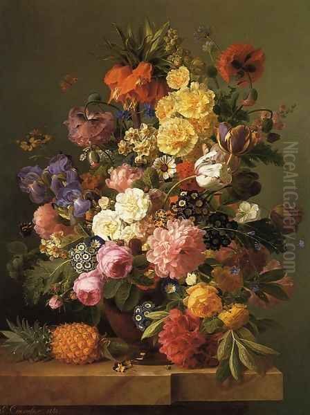 Still Life with Flowers and a Pineapple - view 1
