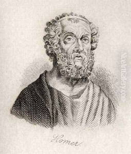 Homer (c.900 BC-c.850 BC) author of the Iliad and the Odyssey by J.W. Cook