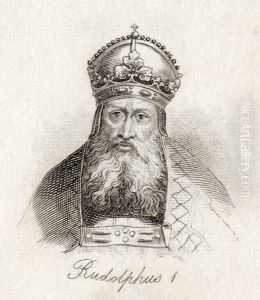Rudolf I of Germany (Rudolfus (1218-91) King of the Holy Roman Empire) by J.W. Cook