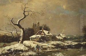 Snowy landscape by John Cranch