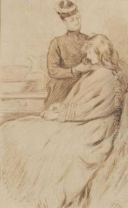 Her Bedtime Ritual by Charles Keene