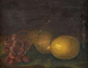 Natureza Morta Com Uvas, Pera E Limao by Alfredo Keil