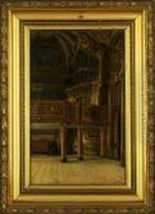 Leitura Amena Na Capela Do Palacio De Queluz by Alfredo Keil