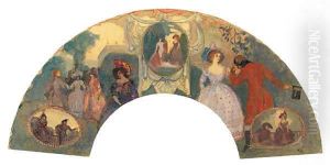 Fete Galante Fan by Charles Conder