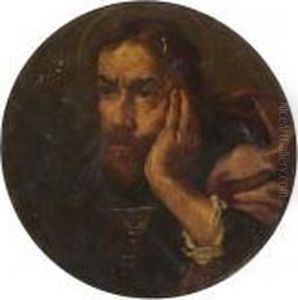 The Head Of A Male Saint