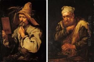 An Allegory Of Autumn; And An Allegory Of Winter by Bernhard Keil, Monsu Bernardo