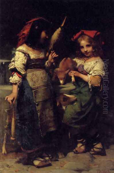Girls At The Fountain - view 1