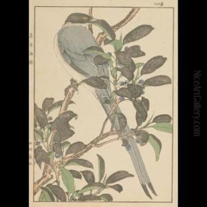 Shorebird And Lotus by Imao Keinen