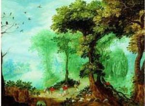 Paysage Boise Anime De Paysans Sur Un Chemin by Alexander Keirincx