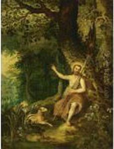 Saint John The Baptist In The Wilderness by Alexander Keirincx