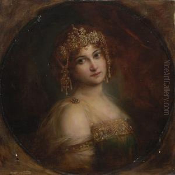 Bildnis Einer Dame In Byzantinischem Kostum. - view 1