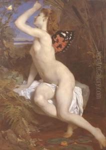 The Beauty And Butterfly by Ferdinand Keller