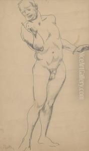 Figure Study by Henry George Keller