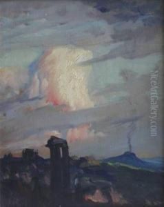 Romantic Landscape by Henry George Keller