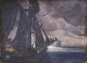 Ships At Sea by Henry George Keller