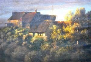 Mountain Village Scene