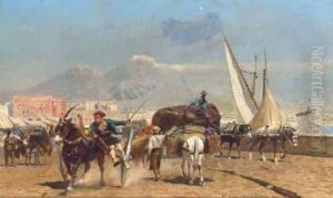 Traders At The Harbour, Naples