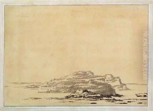 Fantastic Landscape, 1780-85 by Alexander Cozens