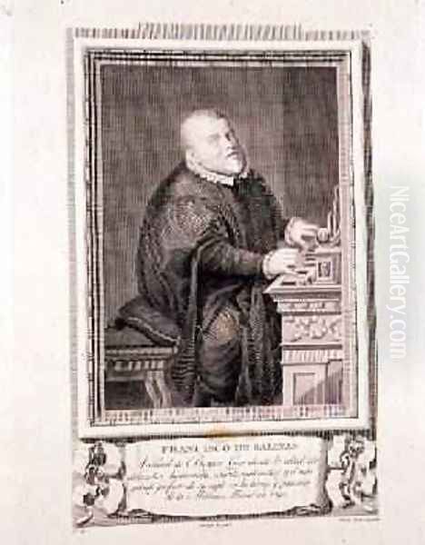 Francisco de Salinas 1513-90 engraved by Raphael Esteve, from the Illustrious Men collection - view 1