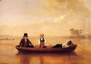Fishing Party on Long Island Sound off New Rochelle by James Goodwin Clonney
