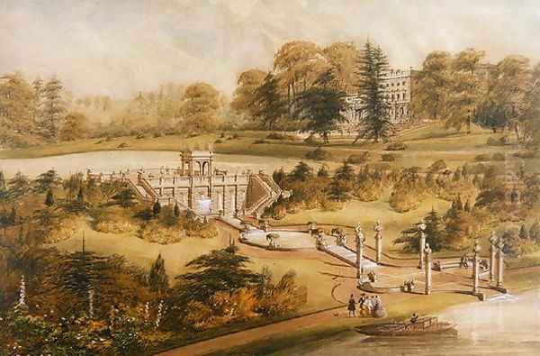 Design for Cowley Manor, c.1860 - view 1