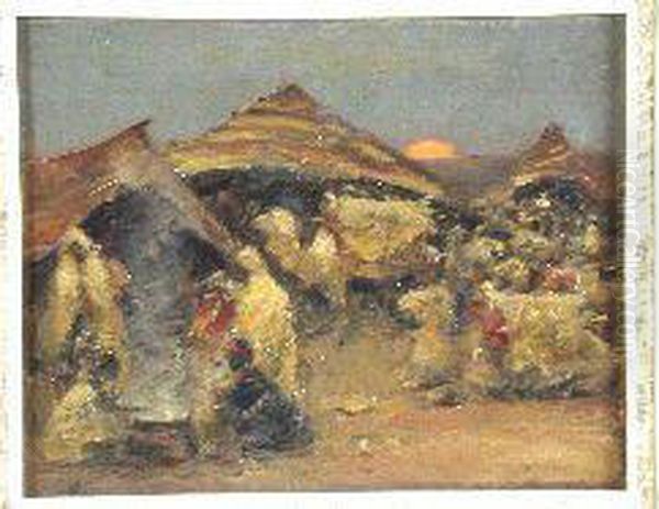 An Arab Camp, Evening - view 1