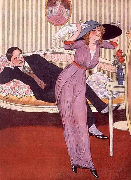 Conjugal compliments, from 'Le Rire' c.1910 - view 1