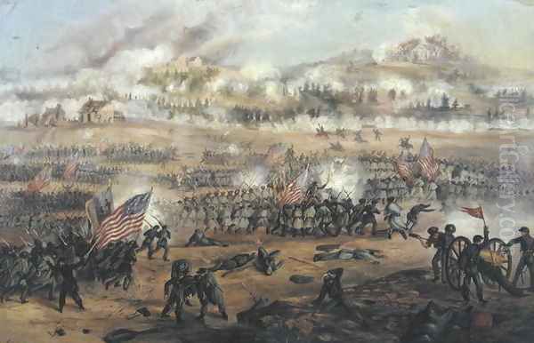 The Battle of Fredericksburg on 13th December 1862 - view 1