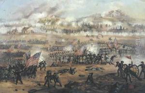 The Battle of Fredericksburg on 13th December 1862 by Frederick Cavada