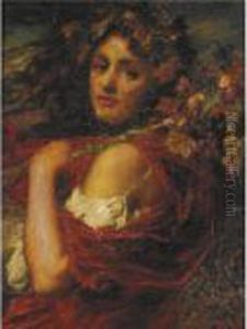A Bacchante by Thomas Benjamin Kennington